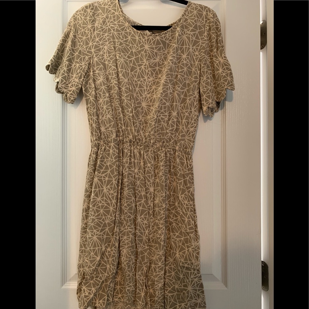 Broadway & Brooms Scalloped Open Back Dress
